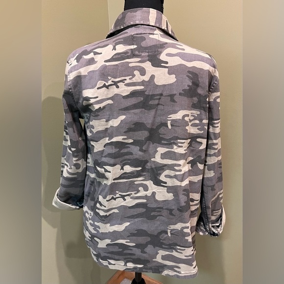 Sanctuary Below Hip‎ Green Camo Jacket Sz S - Picture 2 of 5